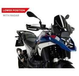 Puig screen model sport con radar for bmw r 1300 1300 gs trophy 23-25 black color