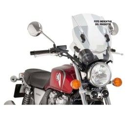 Puig screen model up&down for Kawasaki Z 650 17-25 transparent color