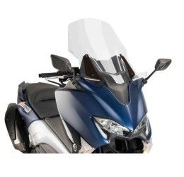 Puig screen model v-tech line touring for Yamaha T-Max 530 17-19 transparent color