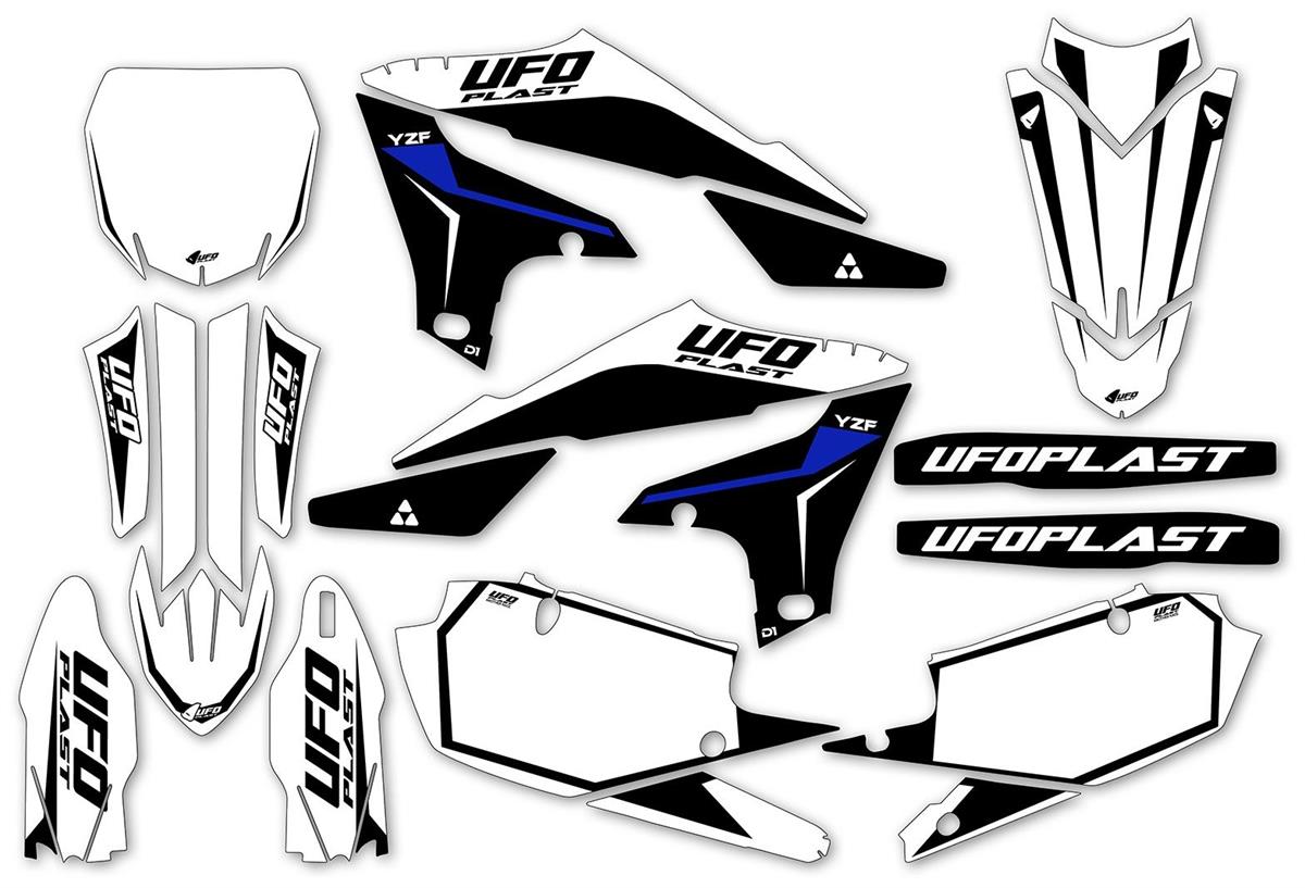 UFO Graphic Stickers kit Yamaha YZ 250 F 1923 stokes white Complete