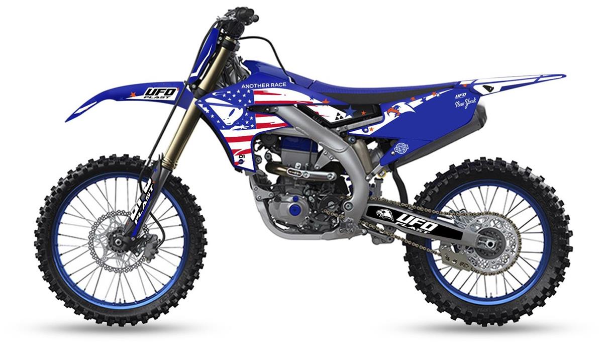 Kit Grafiche Adesive UFO Yamaha YZ 450 F 18-22 patriot blu Completo  Personalizzate