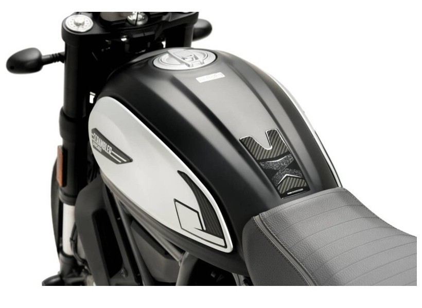 PARASERBATOIO IN RESINA 3D COMPATIBILE CON DUCATI SCRAMBLER ICON GP-306(M) (Yellow