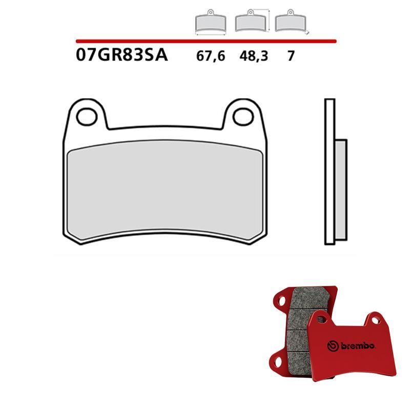 P 83 037 BREMBO Prime 21490 Kit pastiglie freni con segnalatore