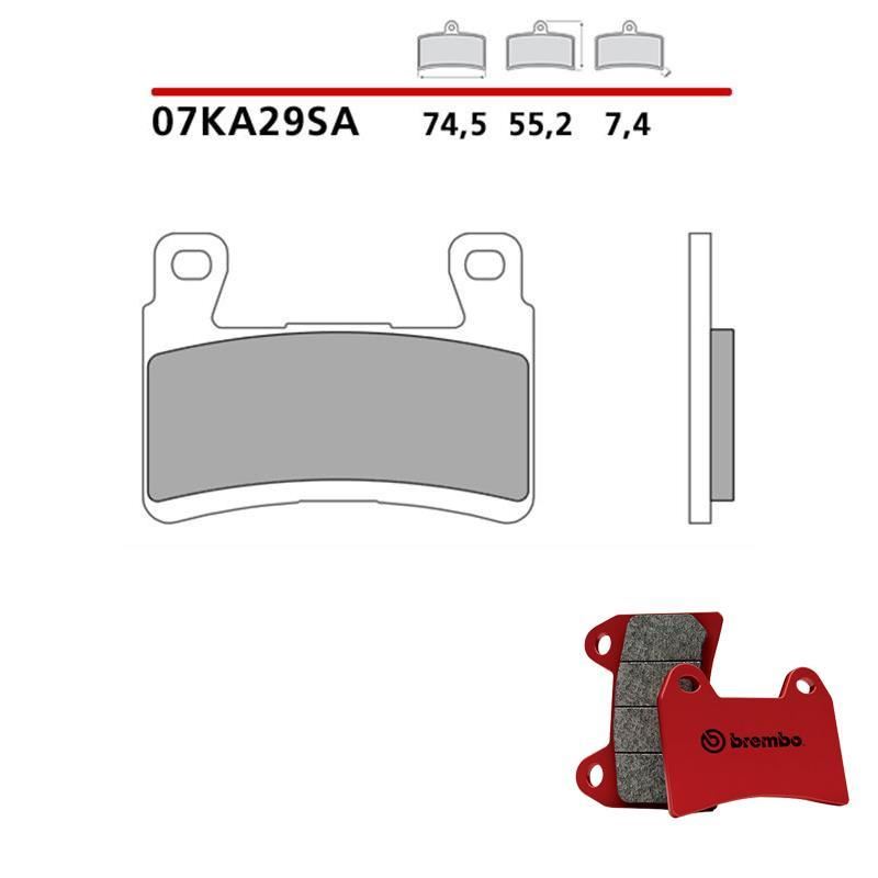 のの Front brake pads Brembo for kawasaki zx-6r krt edition abs