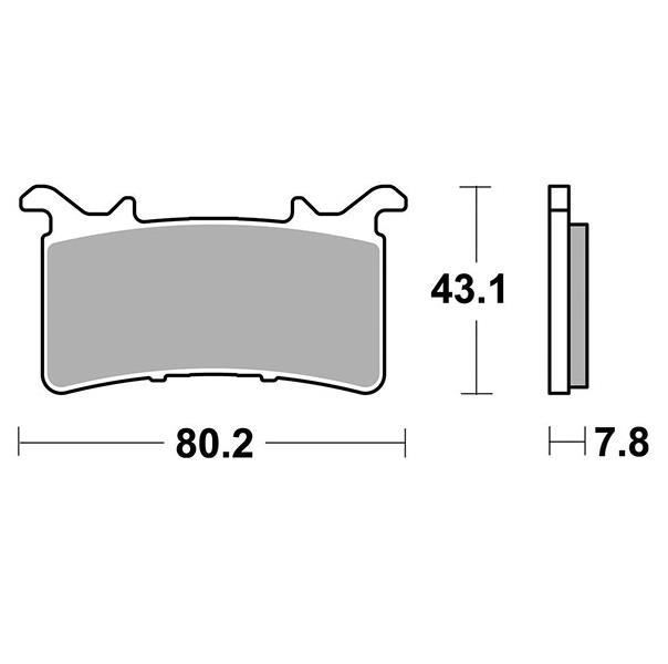 Front brake pads SBS Honda CBR 1000 RR-R SP 22-23 DC Dual carbon racing ...