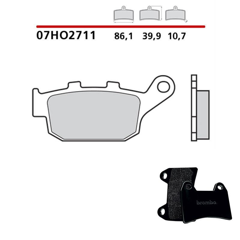 Brembo P 86 002 - Pastiglia Freno - Posteriore