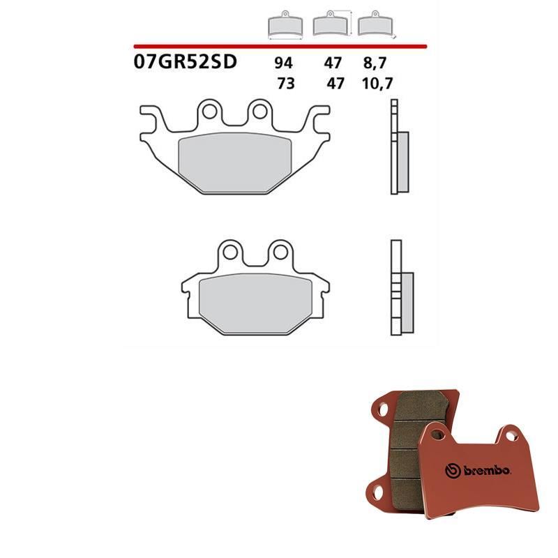Front & Rear Brake Pads For Kymco Mxu 300 2005 2006 2007 2008 - Foto 7