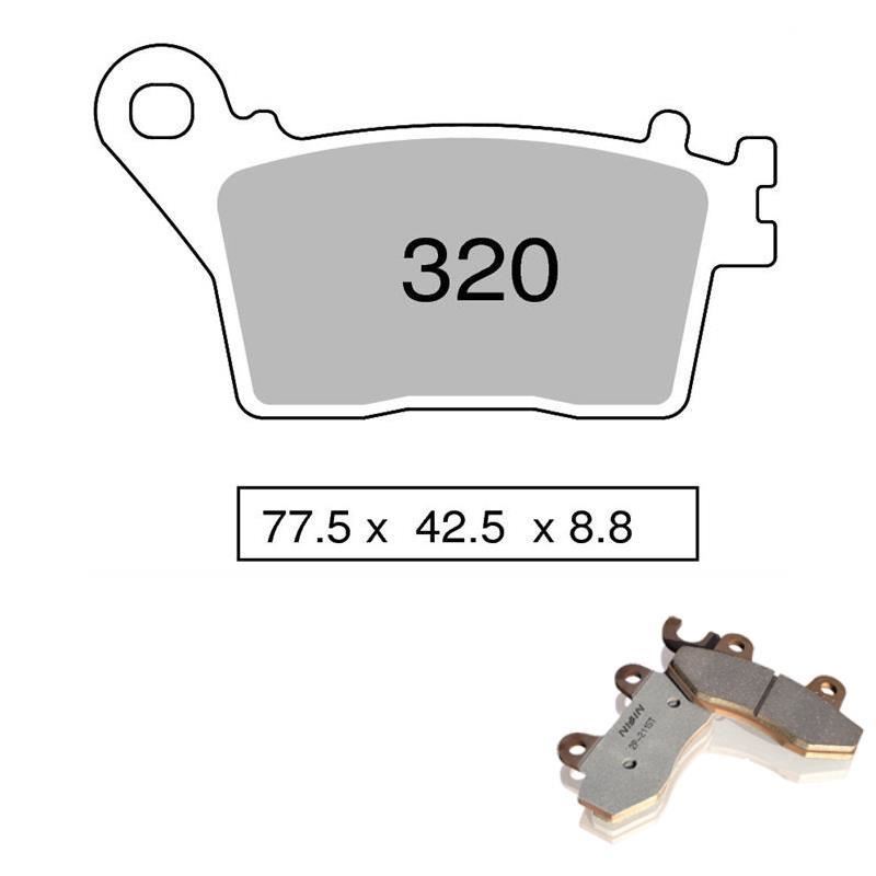 英語 Pastiglie freno posteriori Nissin Kawasaki ZX-10R ABS 11-24