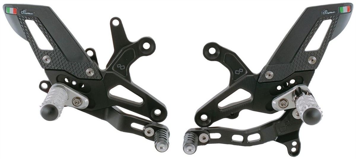 Rear sets Lightech for Kawasaki ZX-6R 636 09-25 with fixed footpeg