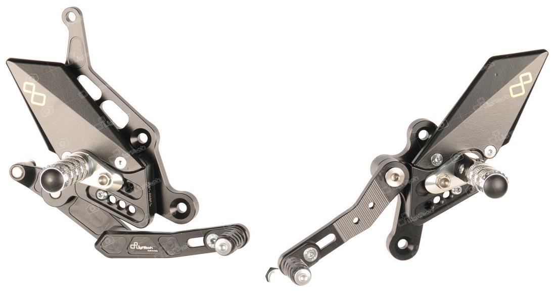 Rear sets Lightech for Yamaha MT-07 Tracer 700 GT 20-23 with fixed ...
