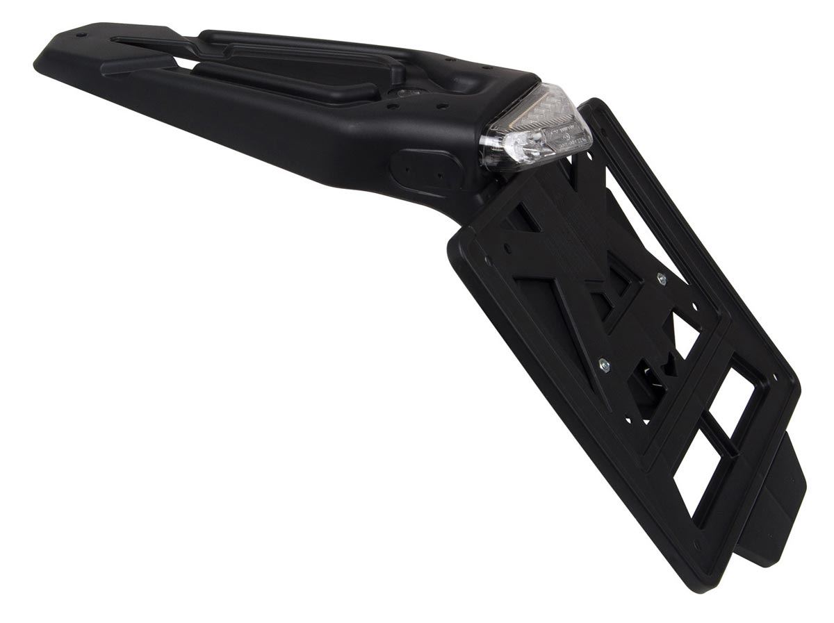 PORTATARGA PORTA TARGA LED MOTO REGOLABILE IN METALLO PER YAMAHA XT 125