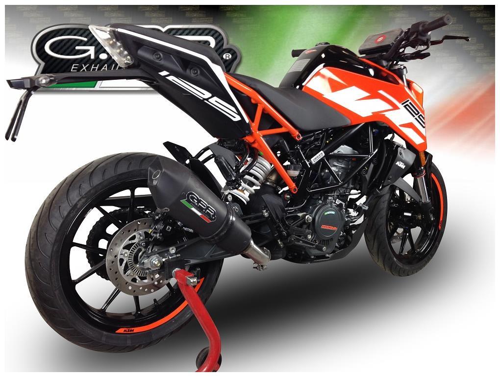 GPR Gp Evo4 Black Titanium Exhaust KTM 390 Duke 17 20 Street Legal E4